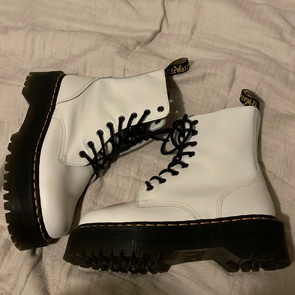 White Jadon Doc Martens